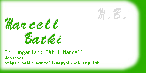 marcell batki business card